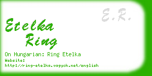 etelka ring business card